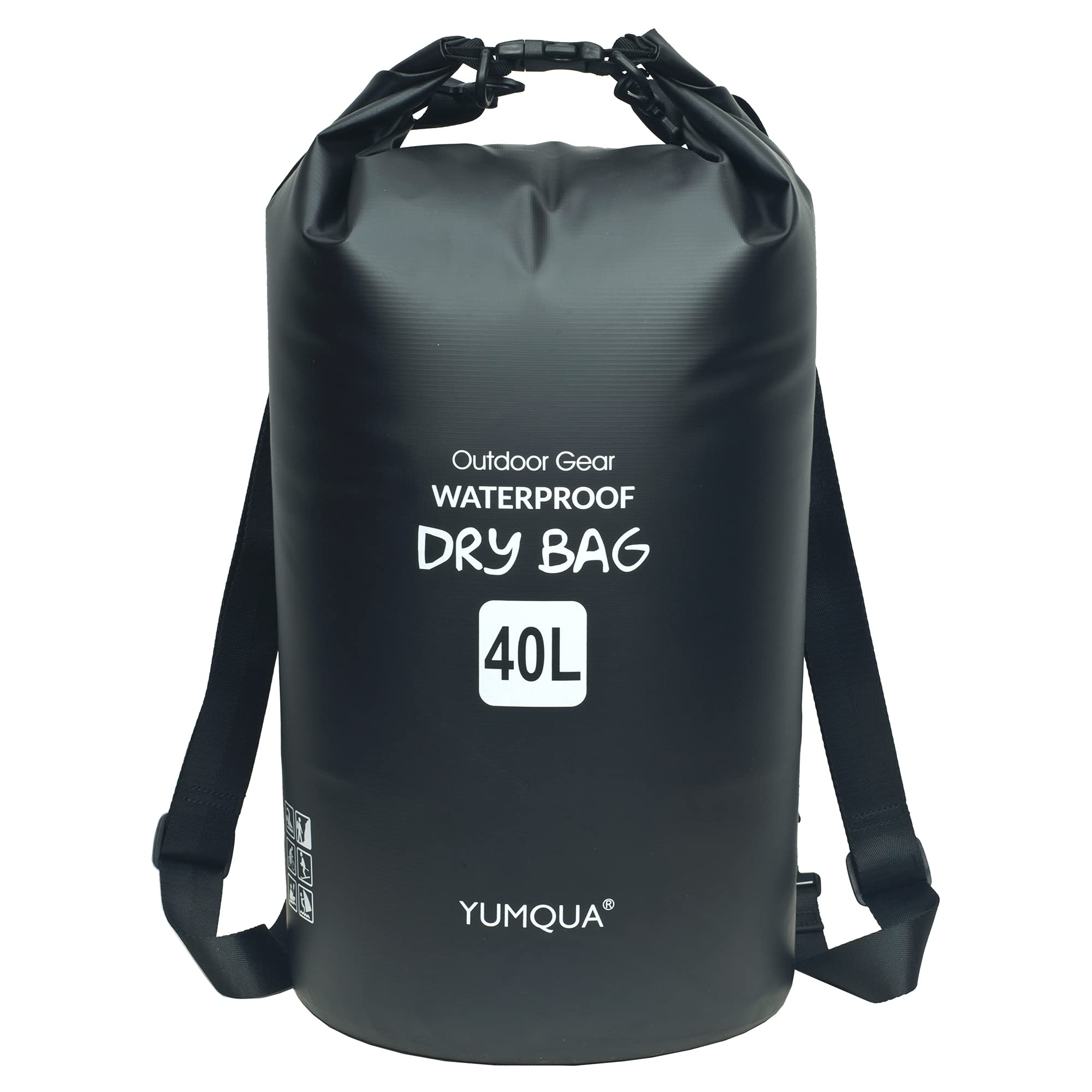 YUMQUA Waterproof Dry Bag Backpack 5L/10L/20L/30L/40L, Roll Top Floating Waterproof Storage Bags for Kayaking, Boating, Swimming, Hiking, Camping and Fishing