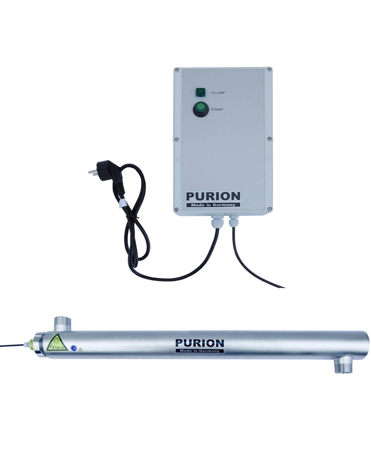 PURION 2501 Sistema de desinfección del Agua UV Limpiador de Piscinas Clarificador de Agua Acero Inoxidable