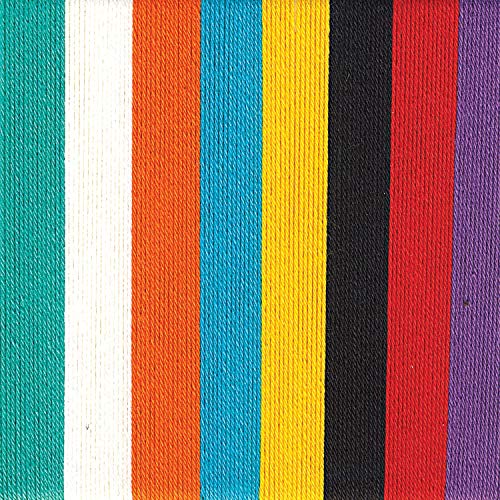 Image of Lion Brand Yarn Bonbons Yarn, Beach, 8 x 28 yd /26 m | Small, Colorful, Lightweight Yarn Skein Pack for Colorwork, Embroidery, Friendship Bracelets, DIY Projects