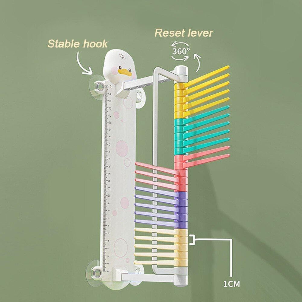 Probador De Salto Vertical para Niños, Entrenador De Salto Vertical Montado En La Pared con Dibujo De Pato, Dispositivo De Medición De Salto para Niños, para El Hogar Y El Jardín De Infantes