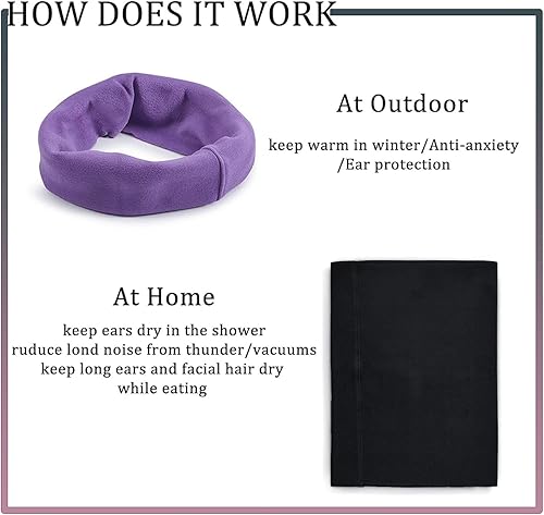 Miniatura 2 de SETSBO Cubiertas silenciosas para los oídos para perros, para protección de oídos, orejeras calmantes para perrosgatos, capucha para aliviar la