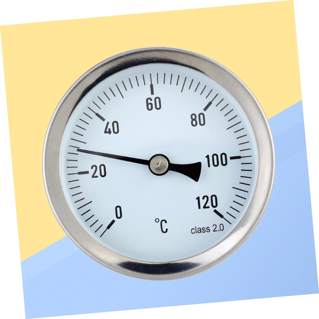 SOLUSTRE 2pezzi Termometro Orizzontale Alluminio Ad Alta Precisione Per Misurazione Temperatura e Montaggio Facile Per Serbatoi Di e Calda