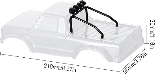 Miniatura 2 de INJORA Cuerpo transparente RC con jaula de rodillos para 1/24 RC Tracked Car Axial SCX24 piezas de actualización