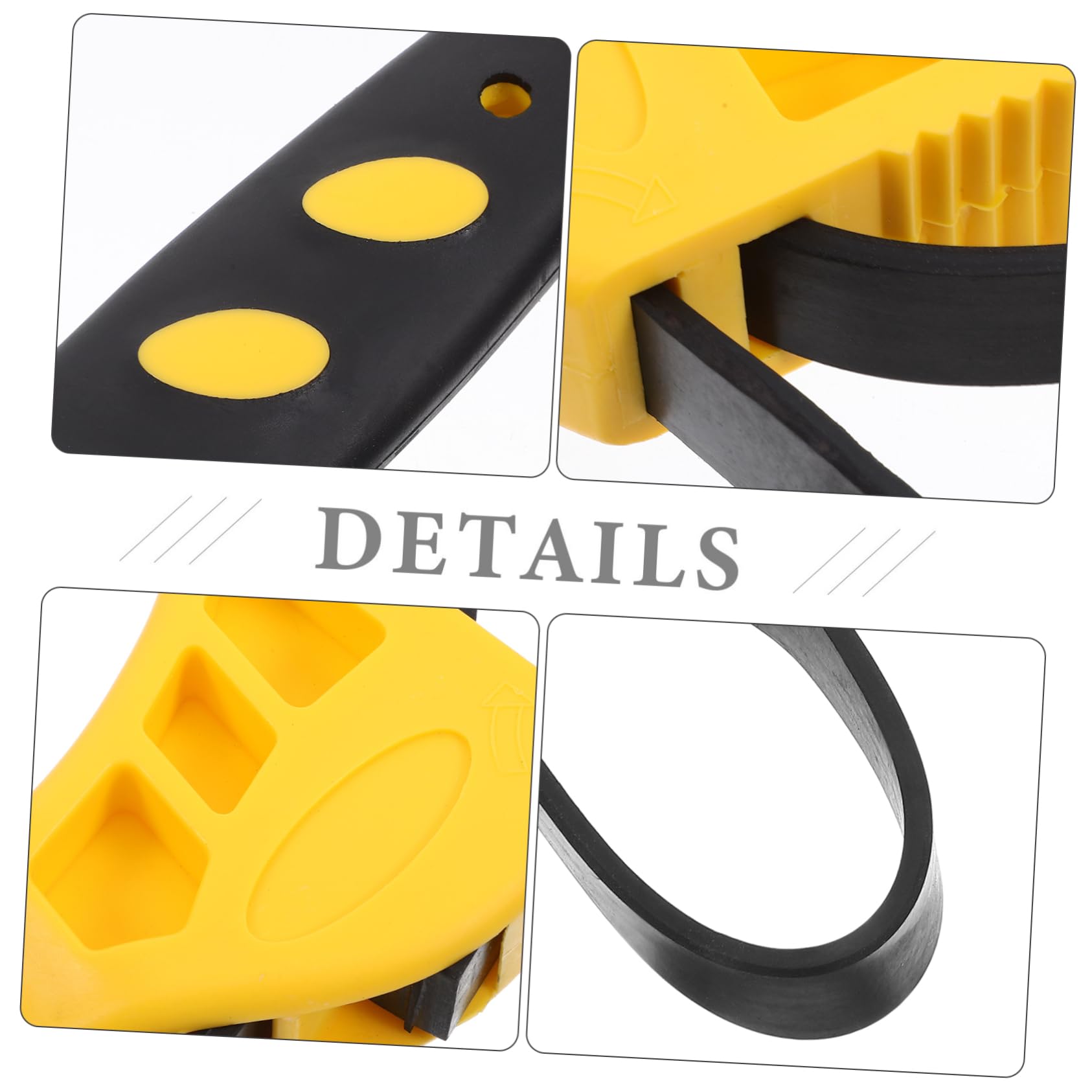 8pièces Outils De Plomberie Multifonctionnels De Clés à Courroie Réglables Pour Filtres à Huile Couleurs Jaunes Pratiques Et Ergonomiques Pour Et Professionnels