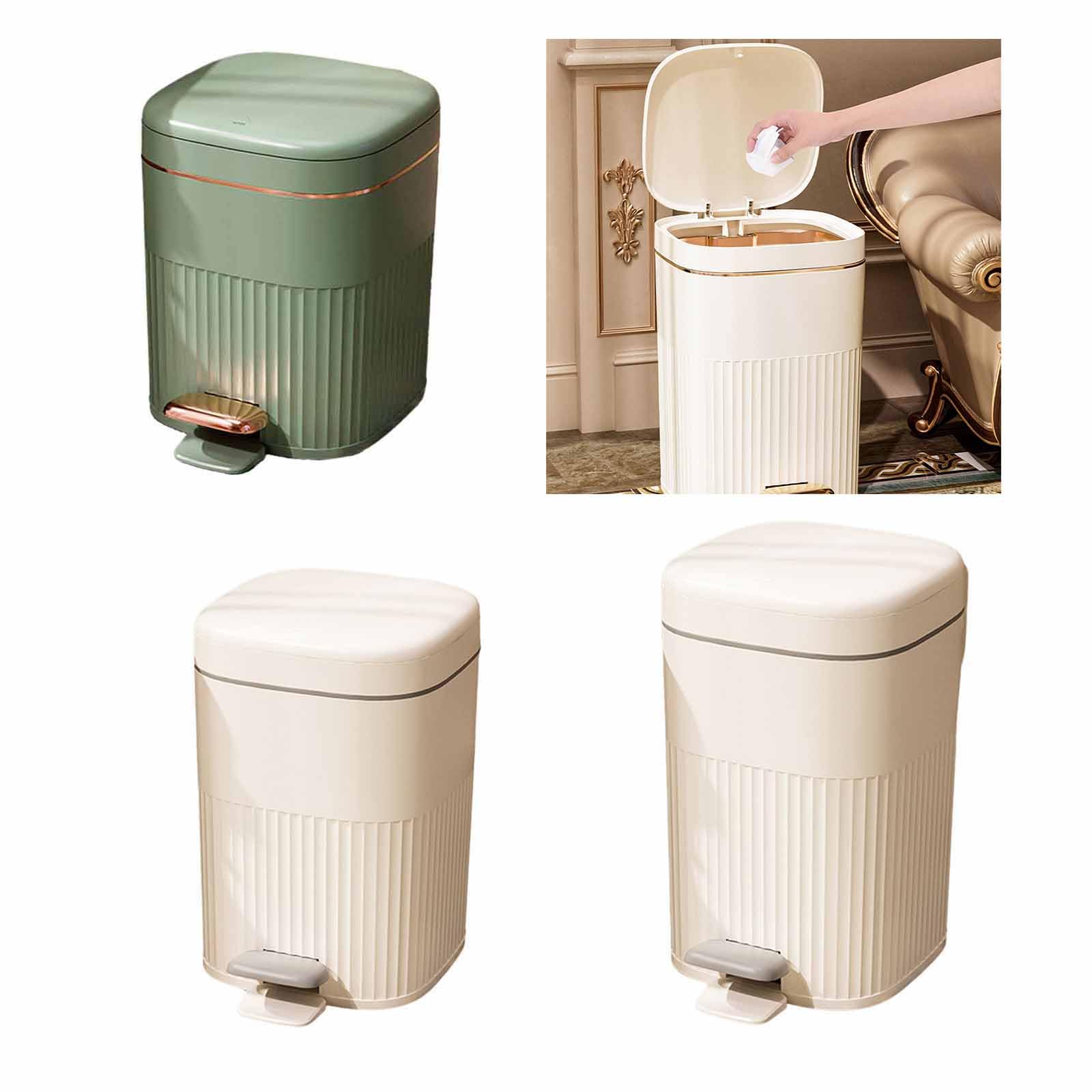 Amazon.com: Zksbdxz Trash Can 8/10/15L Foot Pedal Waste Bins