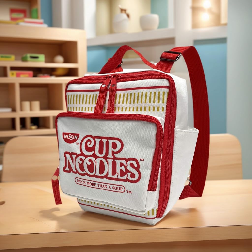 Amazon.com: Nissin Cup Noodles Cup Noodles Mini Backpack, Red
