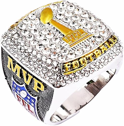 Miniatura 4 de Fantasía Fútbol Anillo Trofeo Premio Premio Deportes Ganador FFL Champion Ring