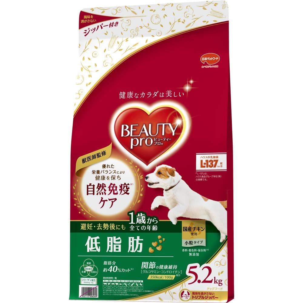 ドックフード　ビューティープロ5.2kg×2 ビューティープロ ドッグフード 低脂肪 1歳から チキン味
