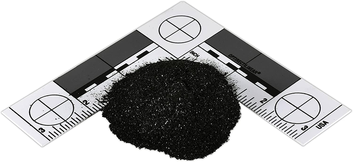Jet; Pure & Natural: by World of Wood- Crushed Inlay Stone Perfect for Wood Inlay, Jewelry, Art, and More (FINE Powder Consistency) (1/2 lb)