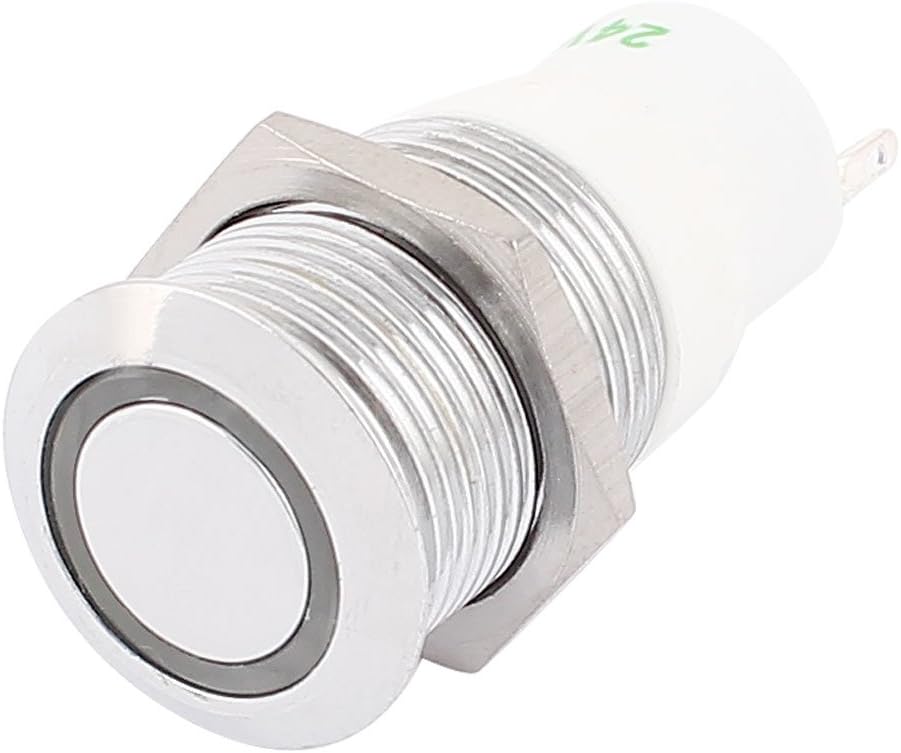 Amazon.com: Uxcell DC 24V Lamp 5 Pins Momentary Mount Push Button ...