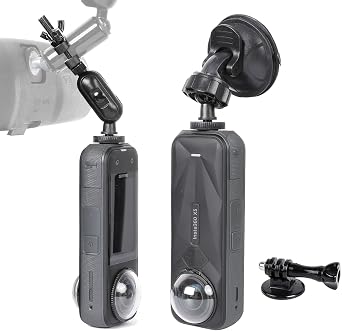 PellKing Rear View Mirror Holder Suction Cup Kit for Insta360 X6/X5/X4