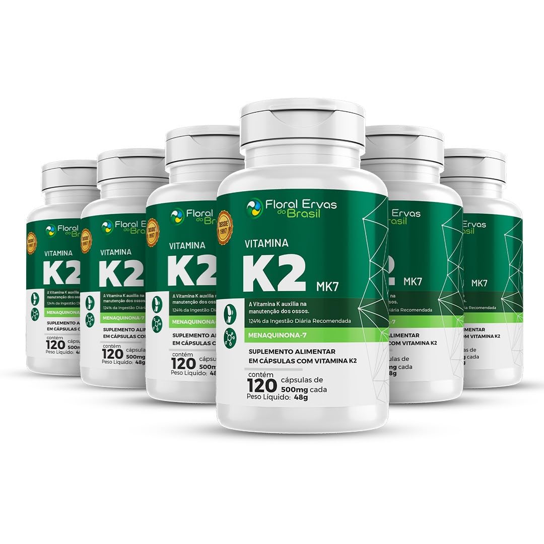 Vitamina K2 Mk7 350mg 6x 120 Cápsulas Menaquinona-7 em promoção! Veja a oferta e mais achadinhos de Vitaminas & Suplementos 2 Hoje é o melhor dia para comprar Vitamina K2 Mk7 350mg 6x 120 Cápsulas Menaquinona-7 com aquele preço maroto! Promoção! Aproveite a oferta! 2
