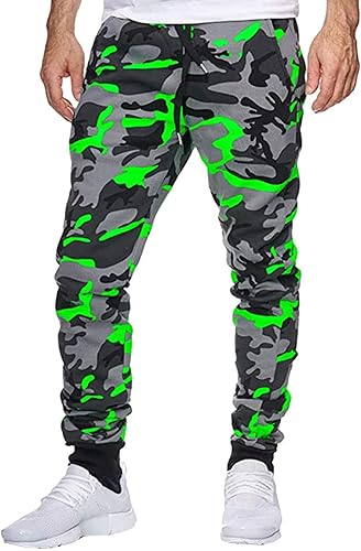 Miniatura 3 de Casual Shot Mens Camouflage Sports Jogging Trousers Fitness Print Mens Pants Running Warm