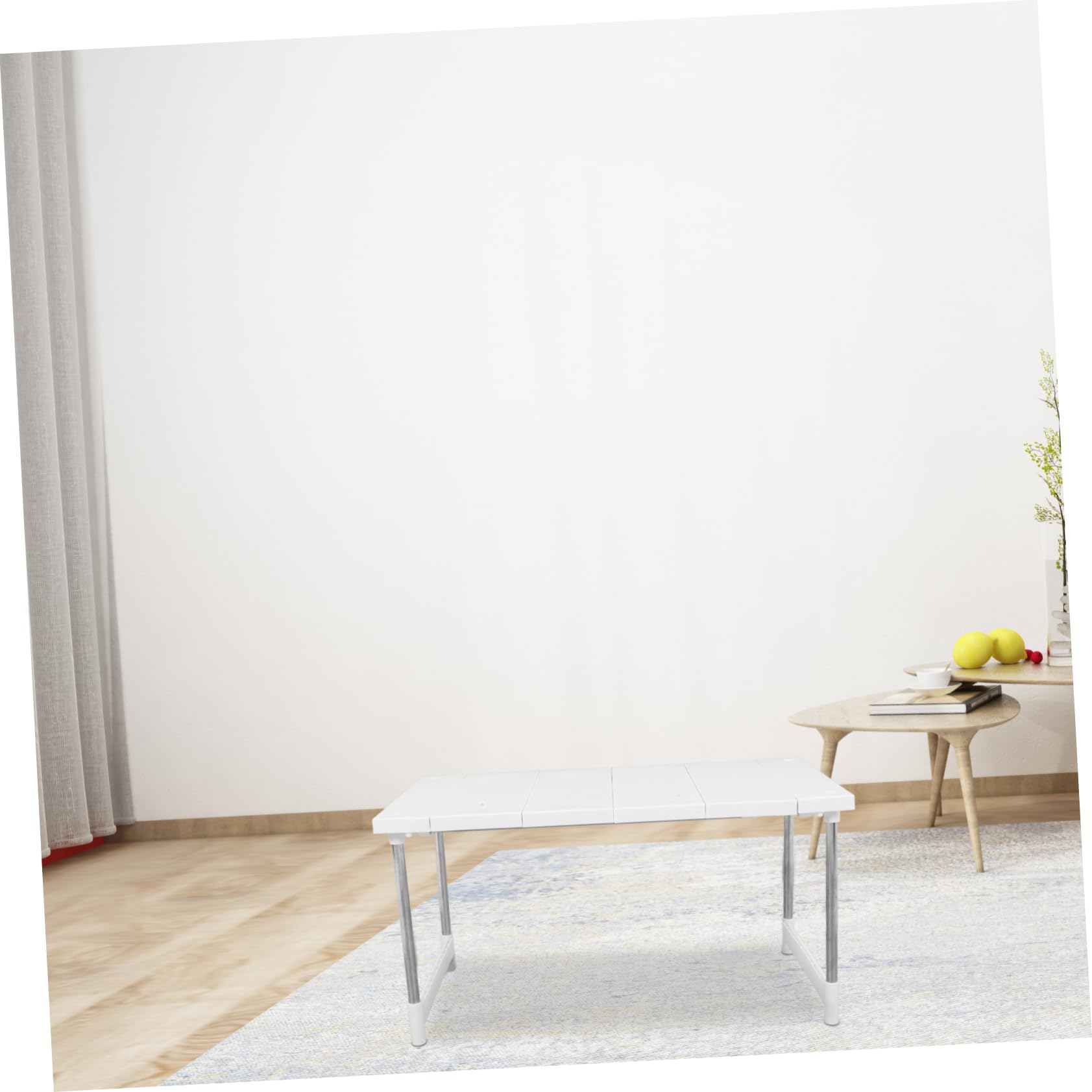 IMIKEYA Organizer Cucina Estensibile Bianco Doppio Ripiano in Acciaio Inossidabile e Superficie Liscia, Lunghezza Regolabile Ganci per Organizzare Utensili e Spezie