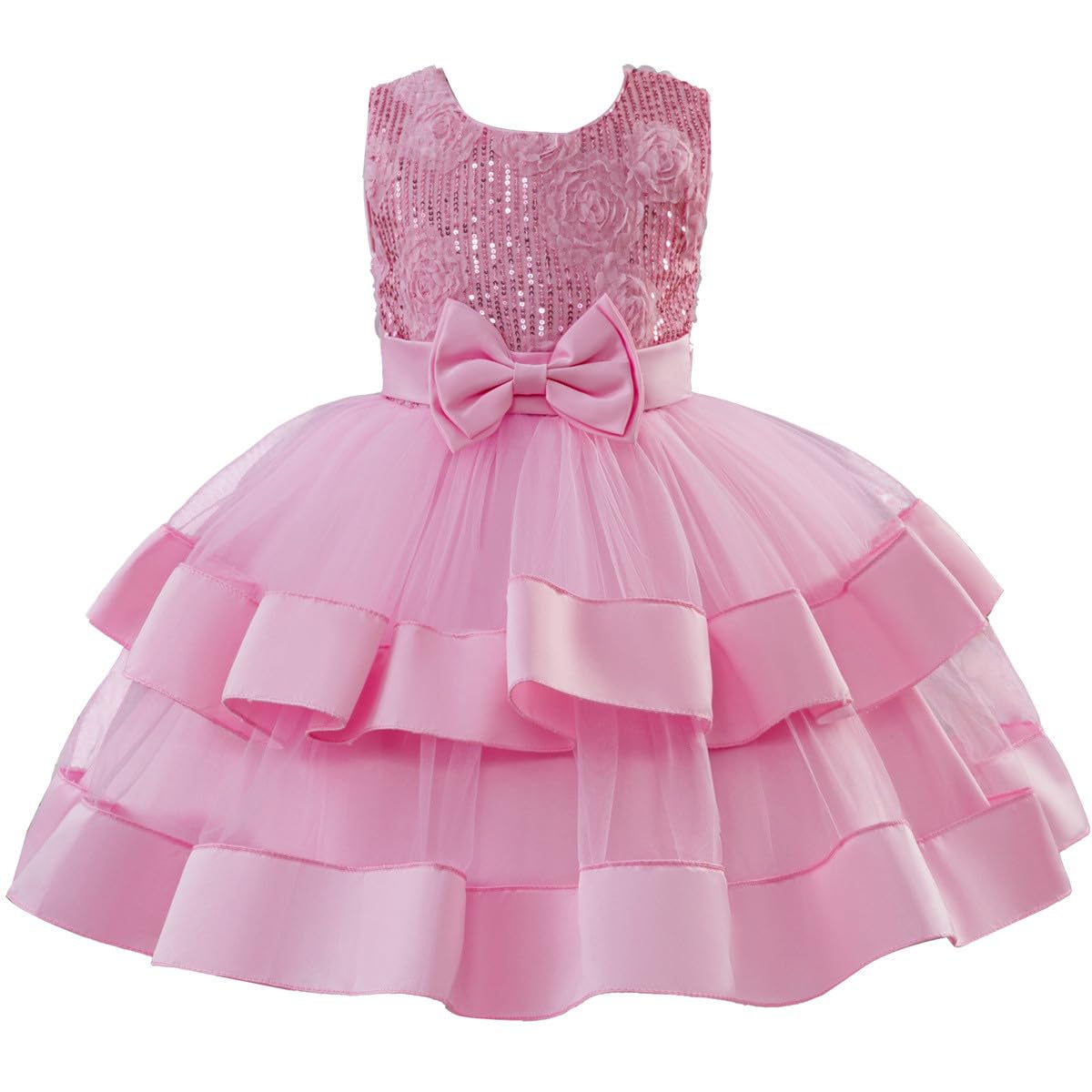 Genérico Tutu Ballet Niña Tutu Niña Falda Fin de Semana Casual Vestido De Gala con Falda Acampanada Y Capas, Tutú Suave Ideal para Eventos Formales E Invitaciones Especiales