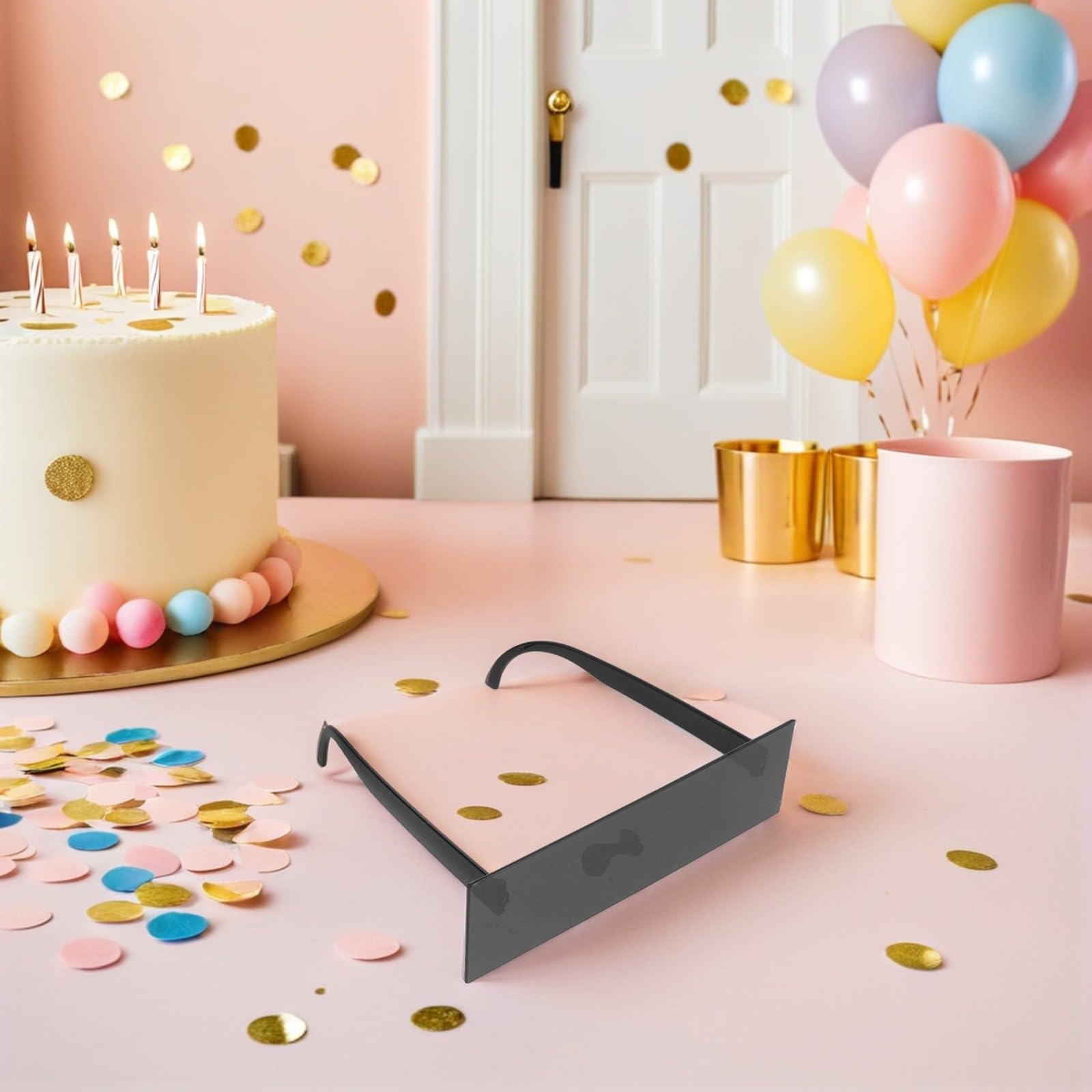 Healvian 16 Stück Neuartige Schwarze Partybrillen mit Weichem Sitz und Leichtem PC Material Kostümaccessoires für Silvester und Halloween Feiern