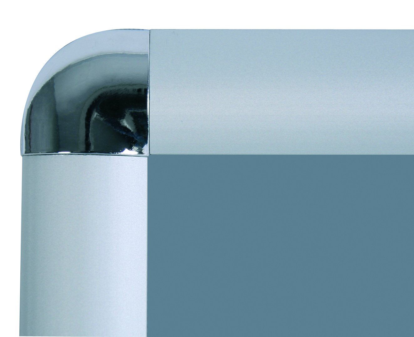 Cornice a scatto click clack 70x100 angolo tondo con foglio di PVC antiriflesso di protezione