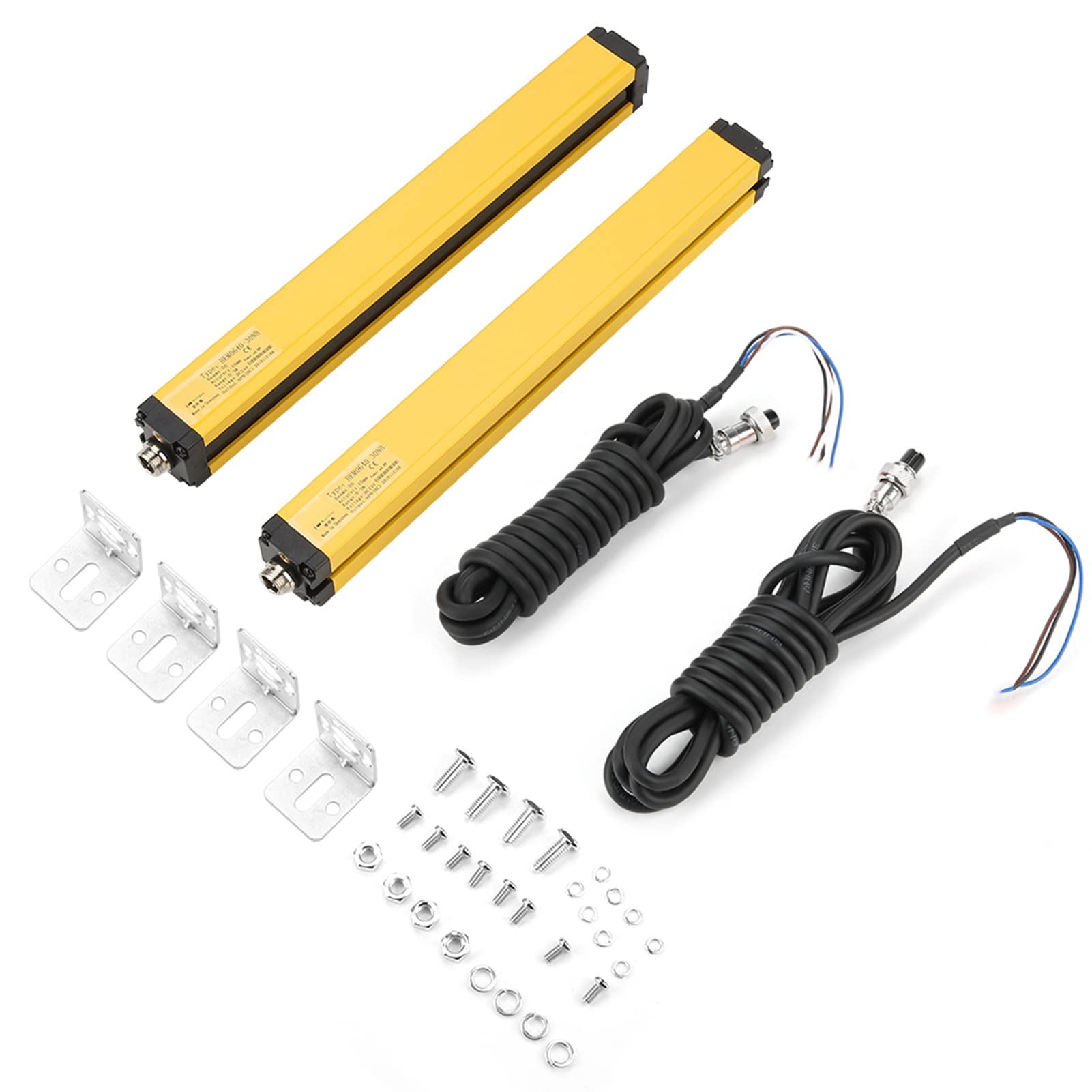 Emoshayoga Commutateur de Capteur de Barrière Immatérielle pour un Fonctionnement Sûr et Efficace de la Machine, 24 V CC, pour Manipulateur Industriel et équipement D'emballage