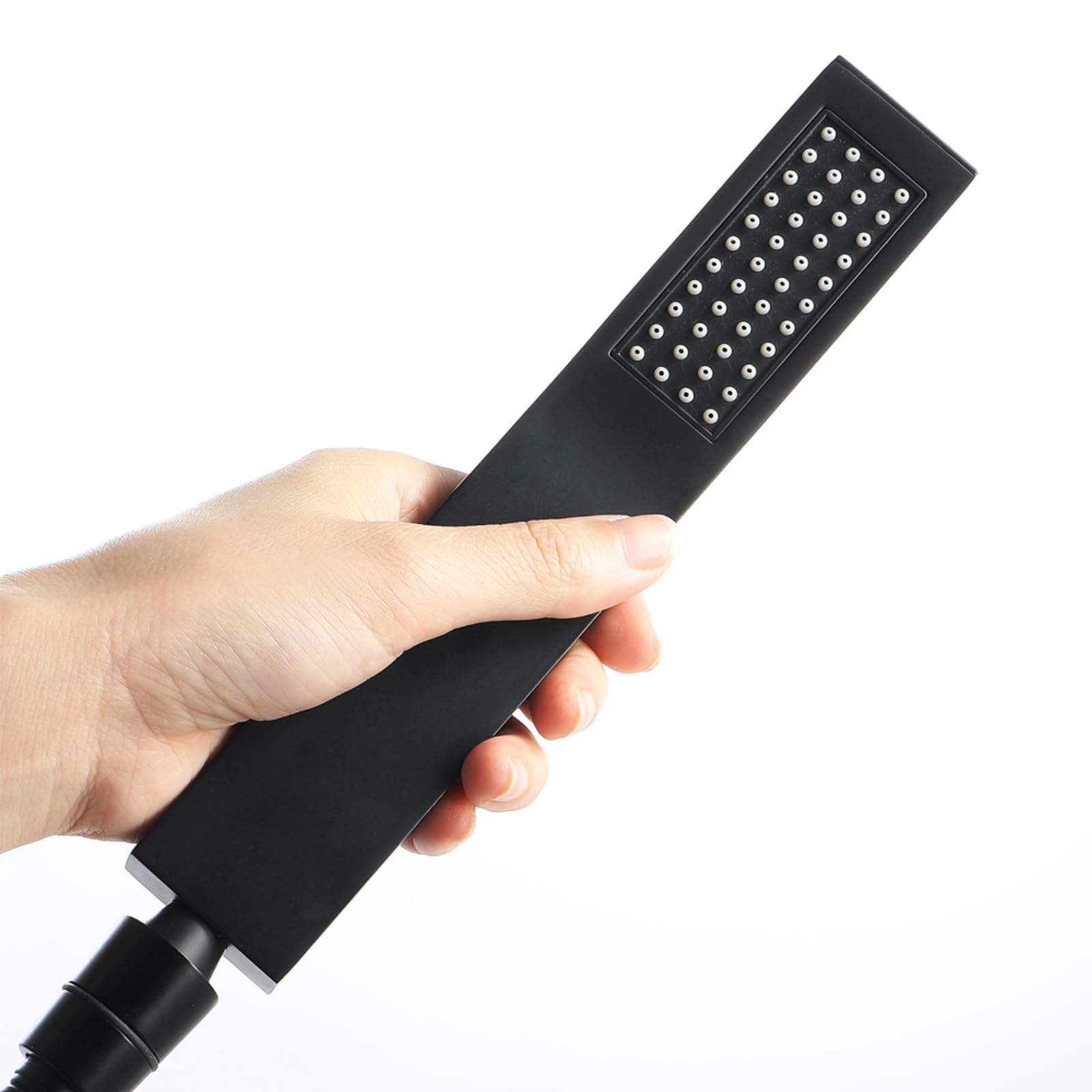Juego de tubo de acero inoxidable de 59 pulgadas y cuadrado de latón negro, duradero y elegante para decoración del hogar, perfecto para interiores modernos y mejoras de muebles