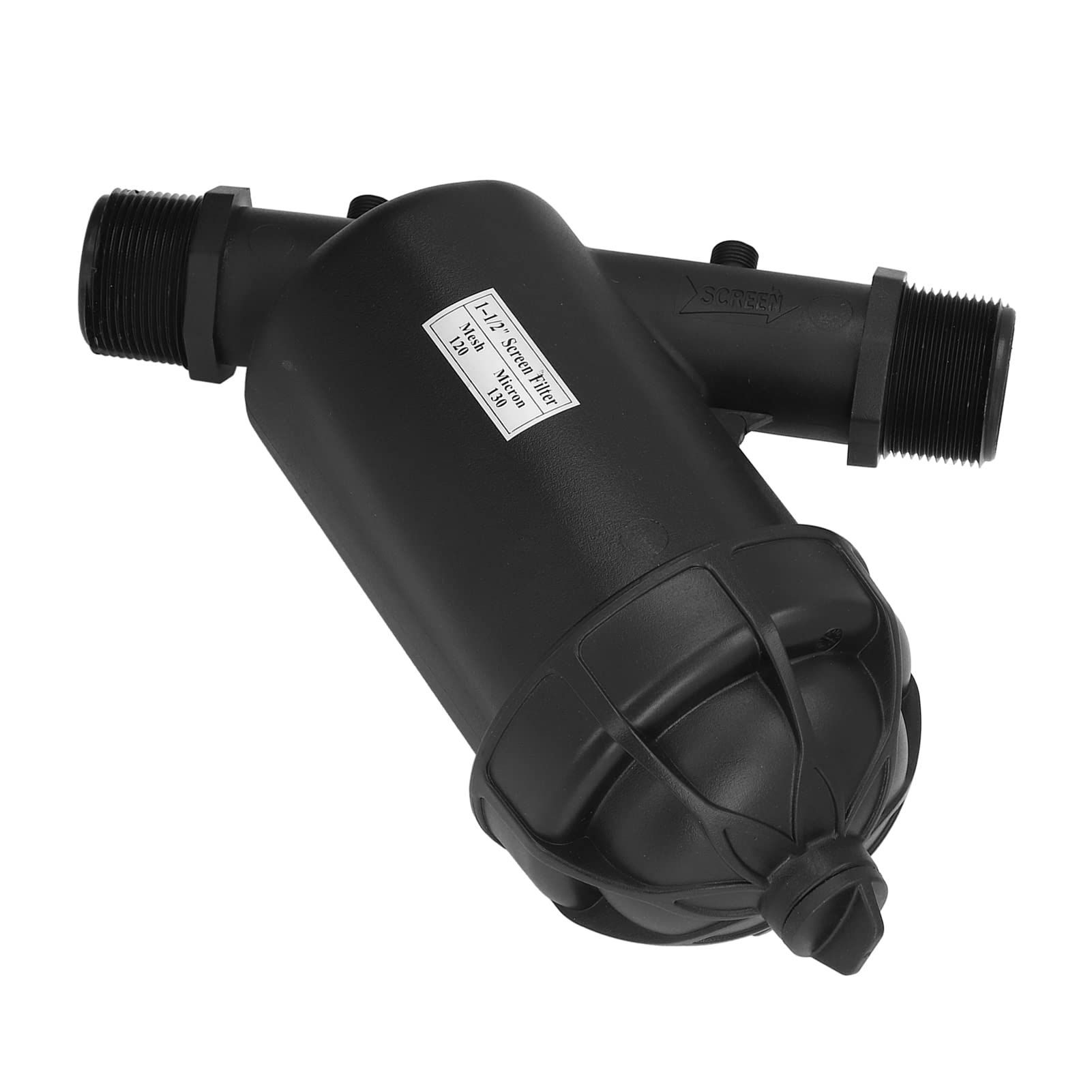 Srliya 120 Mesh G1-1/2 Filtre de Disque de Filetage Masculin pour Les Systèmes D'irrigation Goutte à Goutte Idéal pour Le Jardinage en Serre