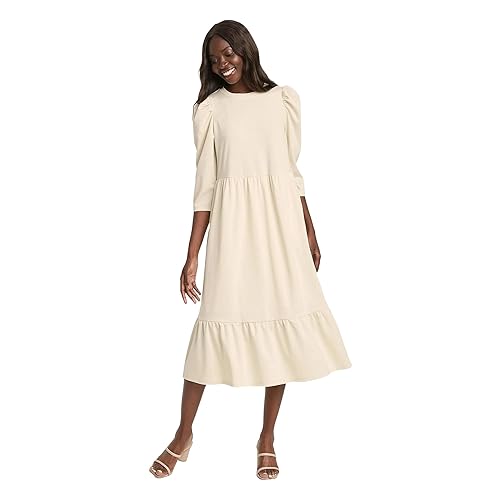 Who What Wear Women's Raglan Long Sleeve High Low Dress