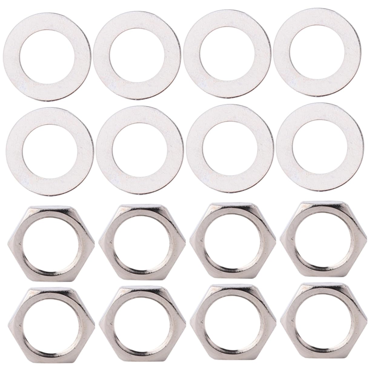 Levemolo Potentiometer Nuts Guitar Locking Nut Washer Kit 20pcs Potentiometer and Washers Set