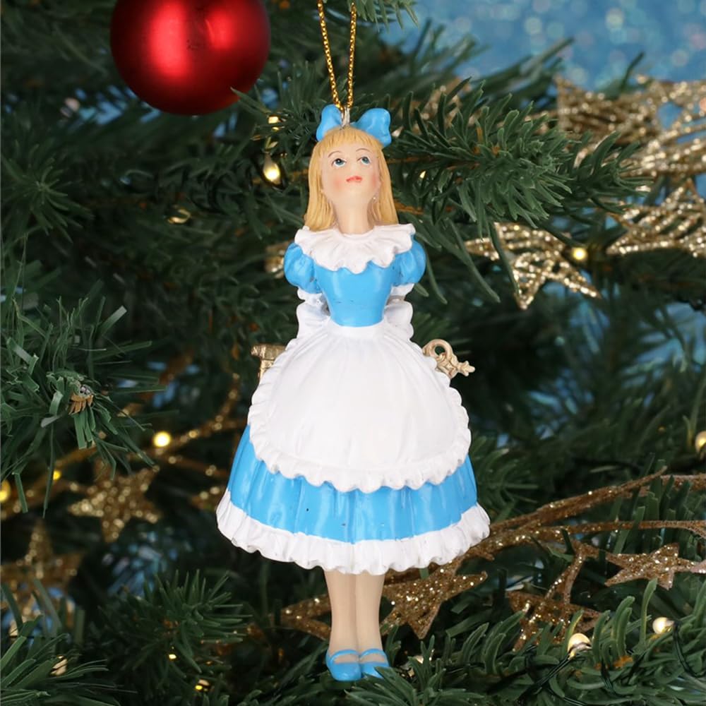 Crafty Capers Blue Alice & Key | Alice In Wonderland | Fairytale Christmas Ornament | Gisela Graham