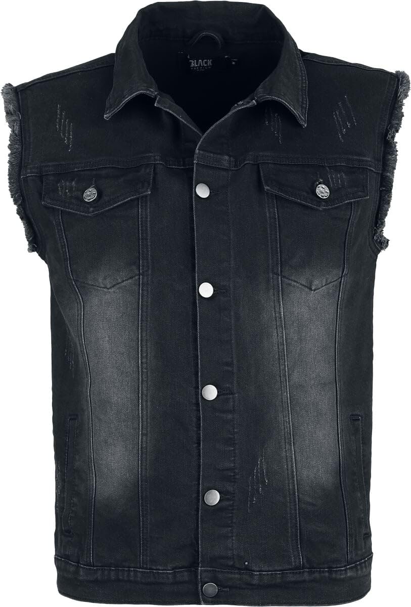 Chaleco vaquero gris Black Premium by EMP Hombre