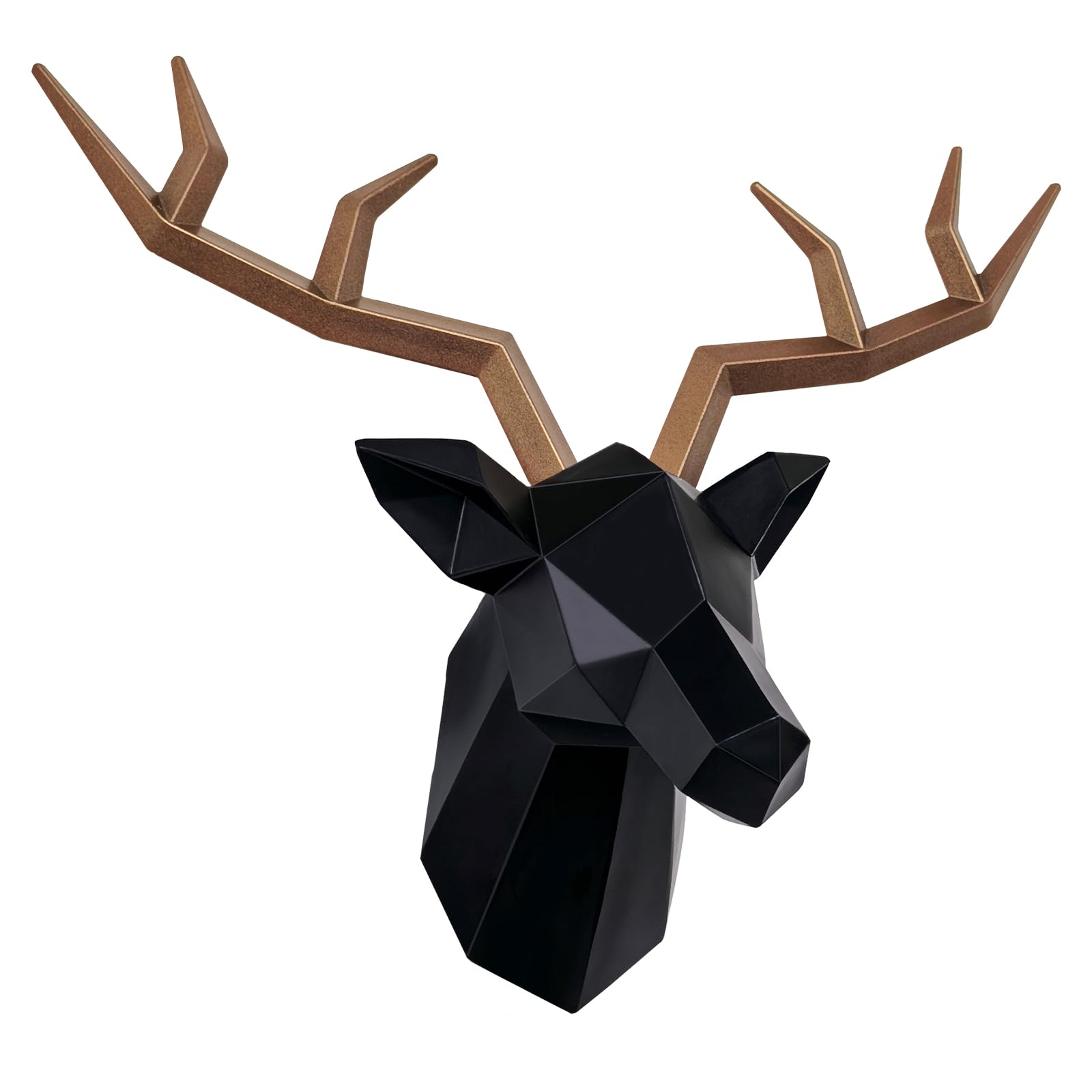Amazon.com: Keygift Geometrical Deer Head Wall Decor Black&Copper