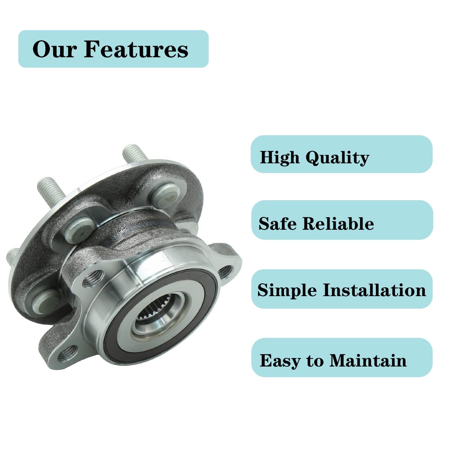 513402 Front Wheel Bearing and Hub Assembly for Toyota Corolla 2019-2022/ Prius 2016-2022/ Prius Prime 2017-2022/ Prius AWD-E 2019-2022