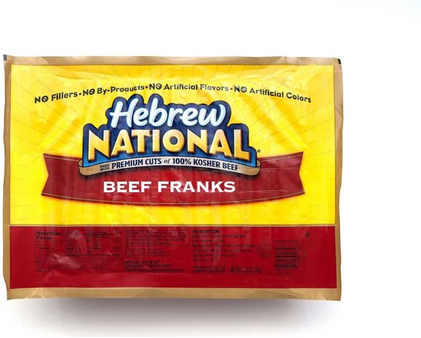 Hebrew National Beef Frank, 5 Pound -- 4 per case.