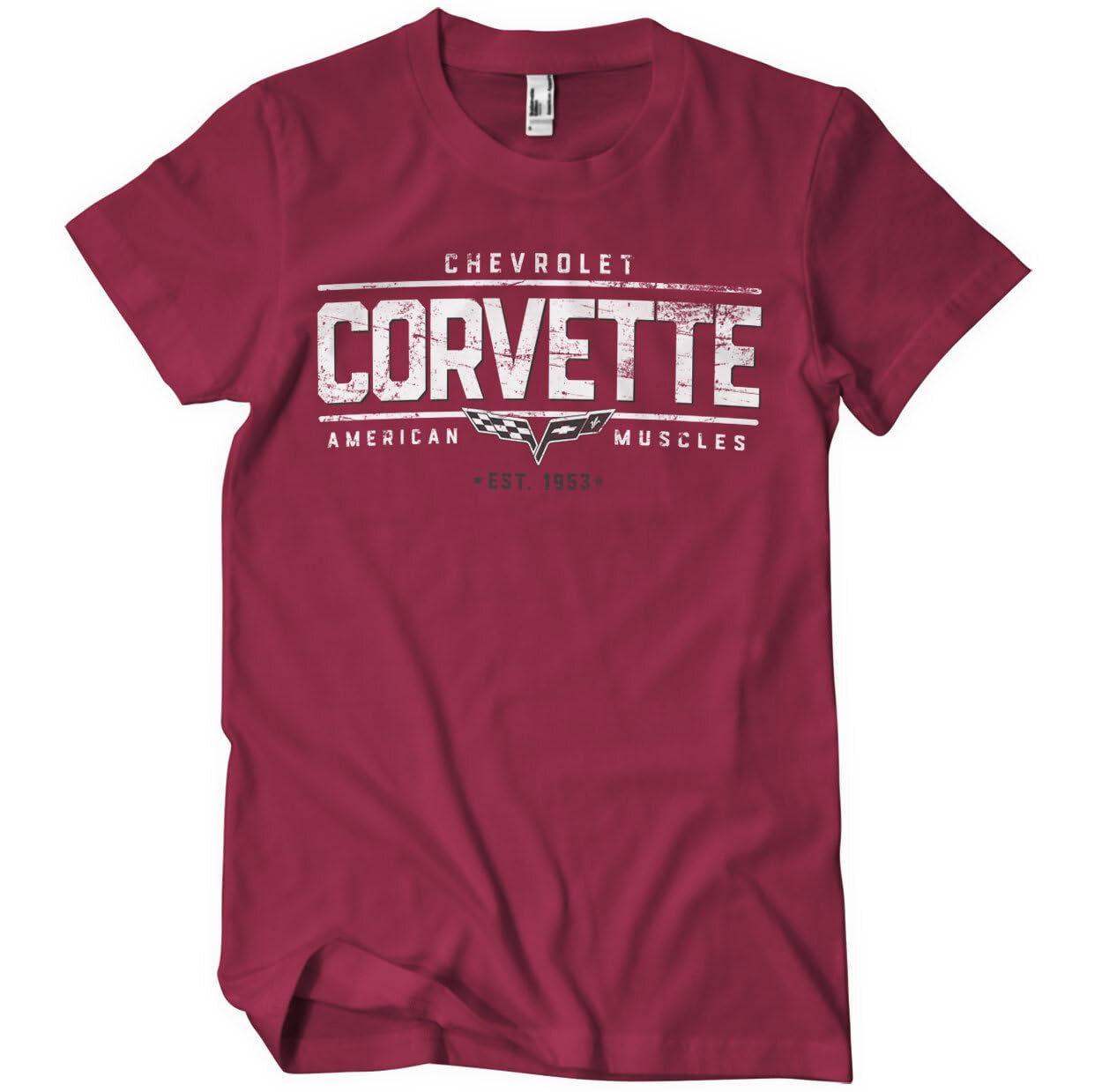 Chevrolet Officially Licensed Corvette - American Muscles Mens T-Shirt (Tango-Red), XX-Large