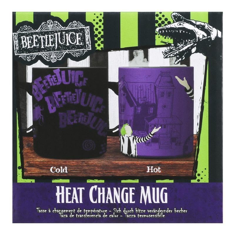 Taza Cerámica Cambia Color Beetlejuice 300 ml miniatura 3