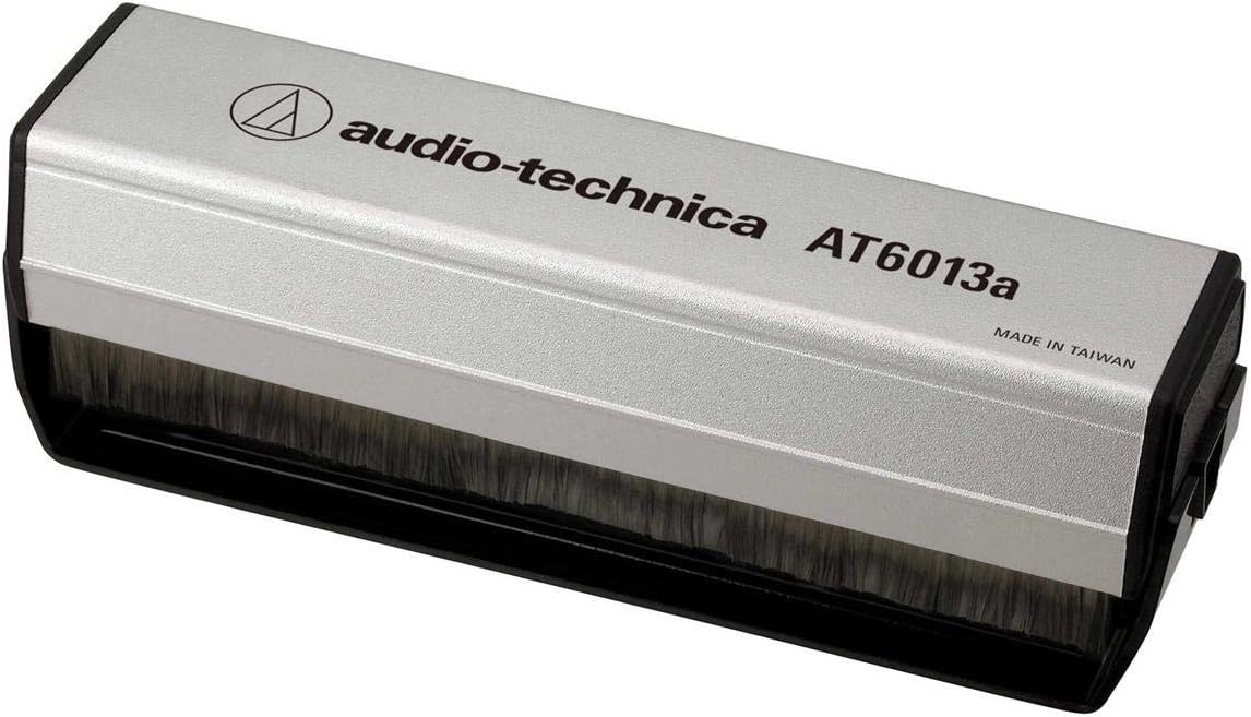 Audio-Technica AT618a Disc Stabilizer and AT6013a Dual-Action Anti-Static Record Cleaner Bundle