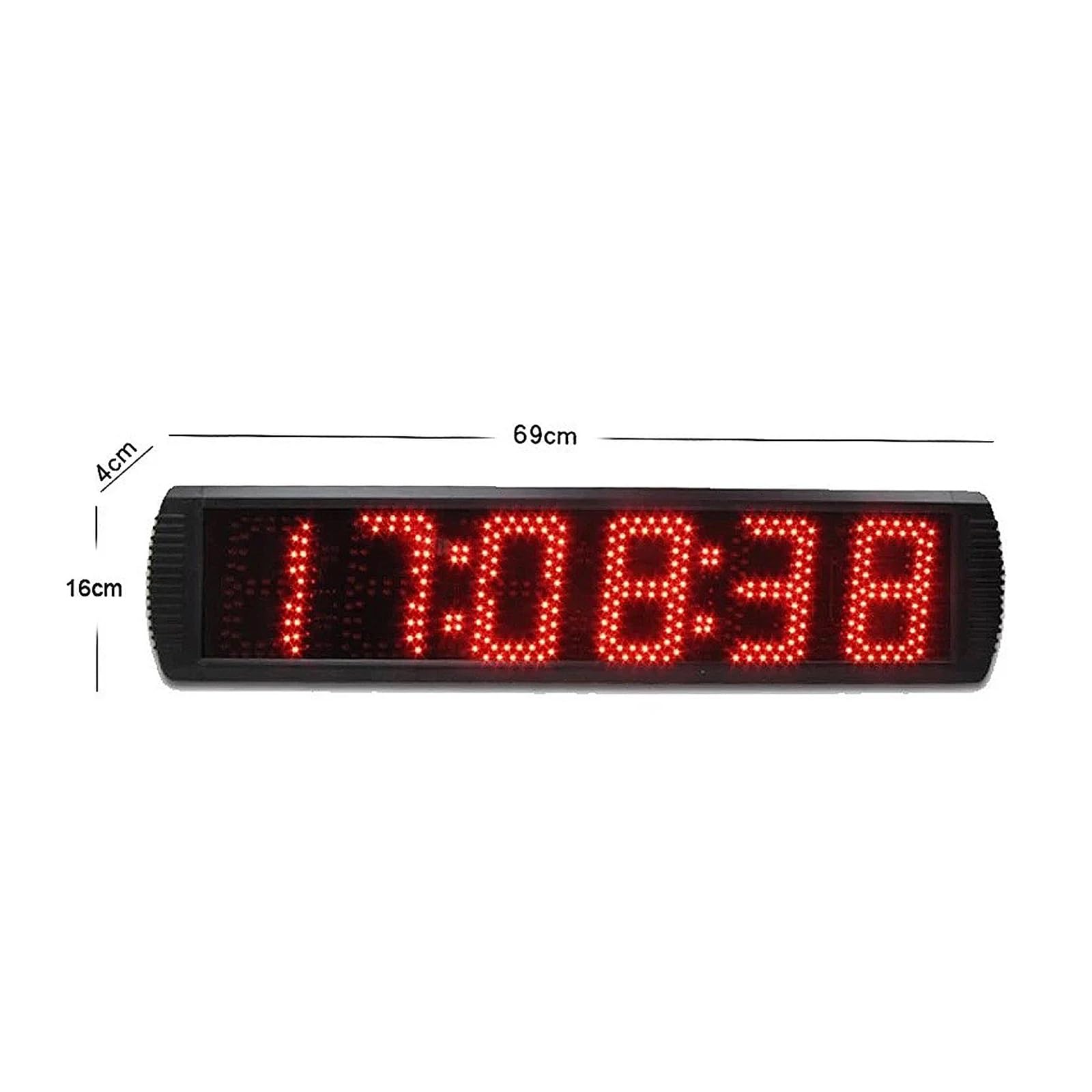 Cronómetro Digital LED Grande, Pantalla de Tiempo, Temporizador de Cuenta Regresiva, Deportes, Reloj de cronometraje de Carrera, trípode, Exterior, 5"(Suit A)