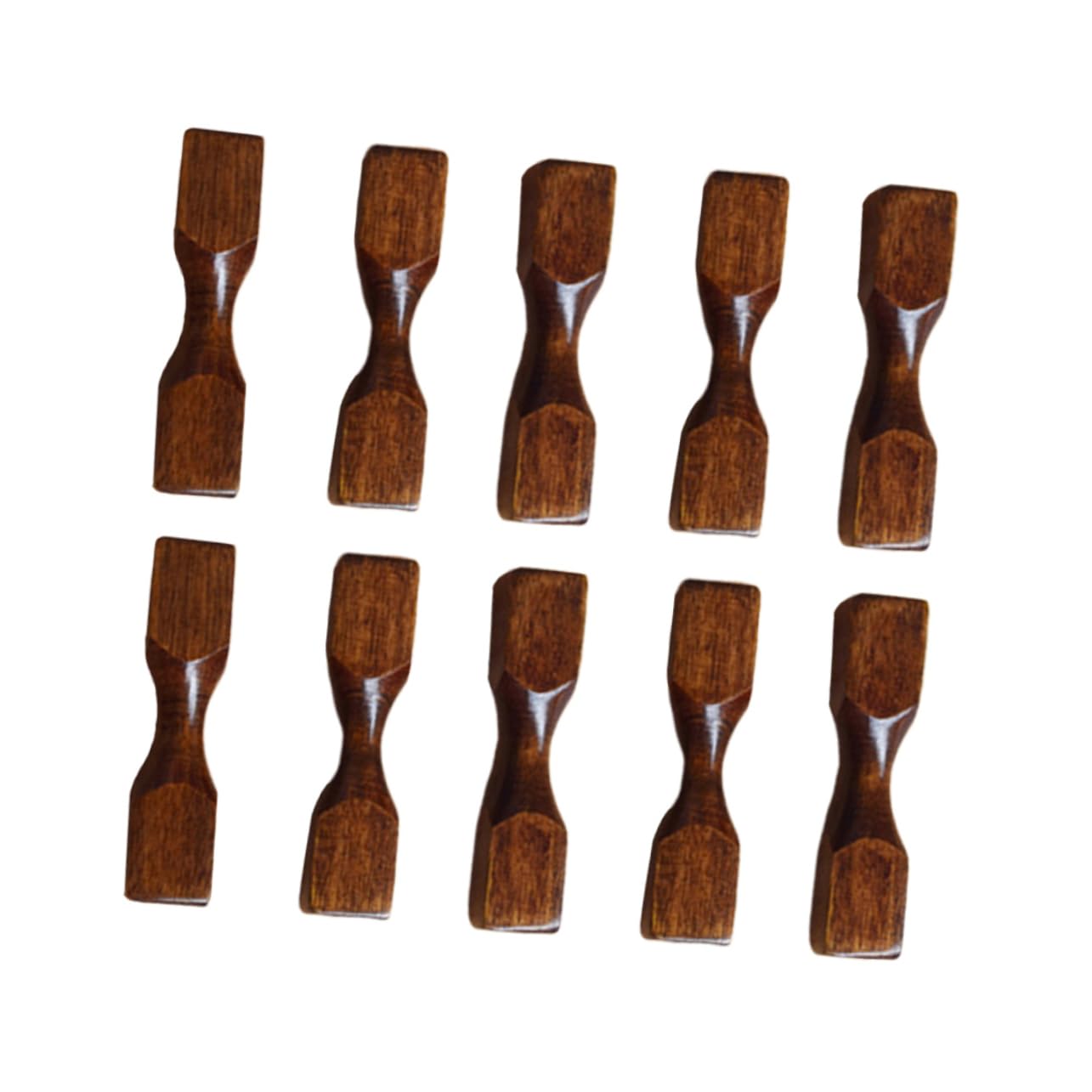 COLLBATH 10pcs Creative Wooden Chopstick Holder Spoon Rest Chopstick Rack Pillow Vintage Spoons Chopstick Pillow Tableware Rest Chinese Chopsticks Creative Chopstick Rest Brown