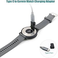 Vista 2 de Cargador de reloj Garmin a adaptador tipo C, paquete de 2 compatibles con Garmin Fenix 6 6S 6X Pro, Fenix 5 5S 5X Plus, Forerunner 745 935 945 45