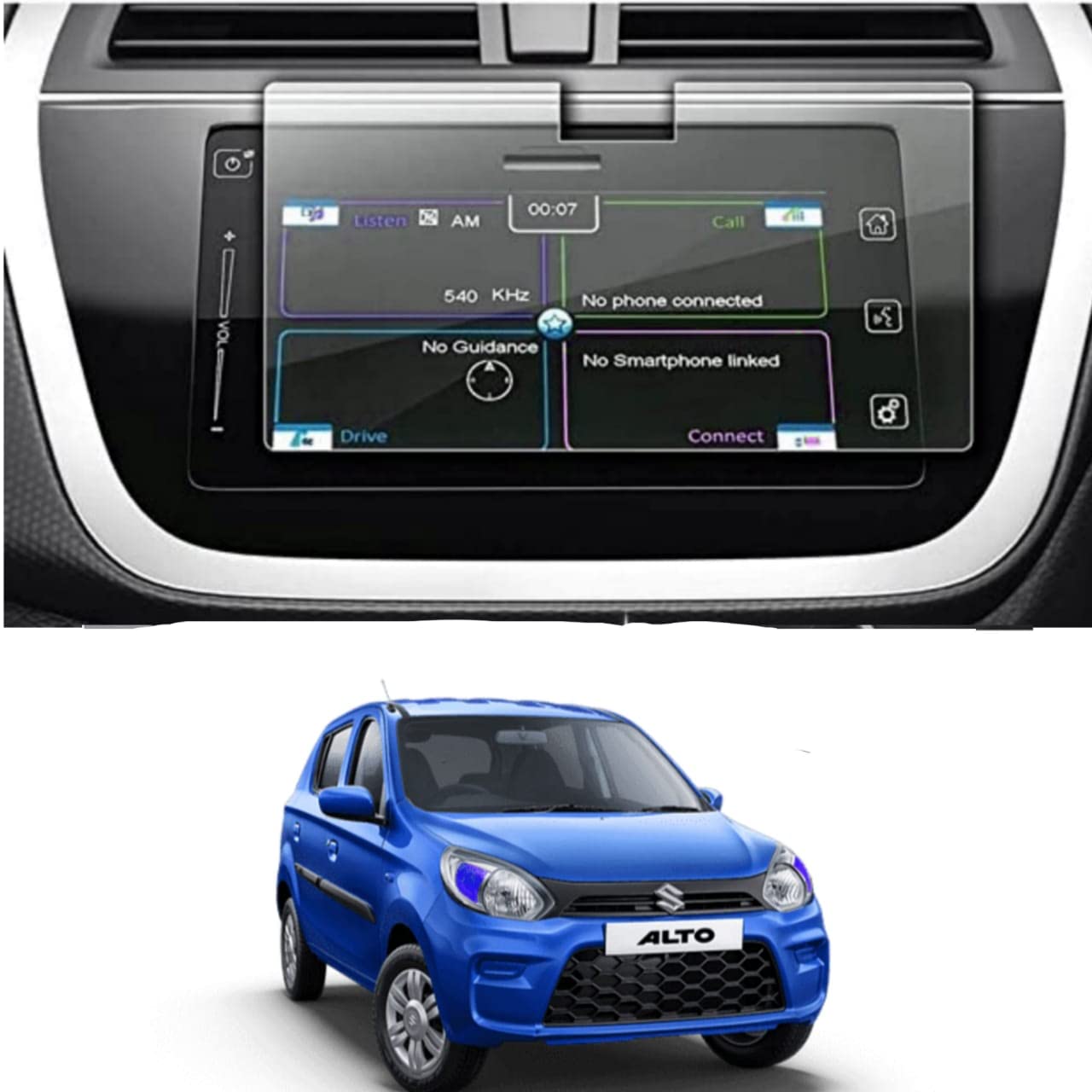 ROLENT GUARD Touch Screen System Guard for Alto800 Old201518 Car