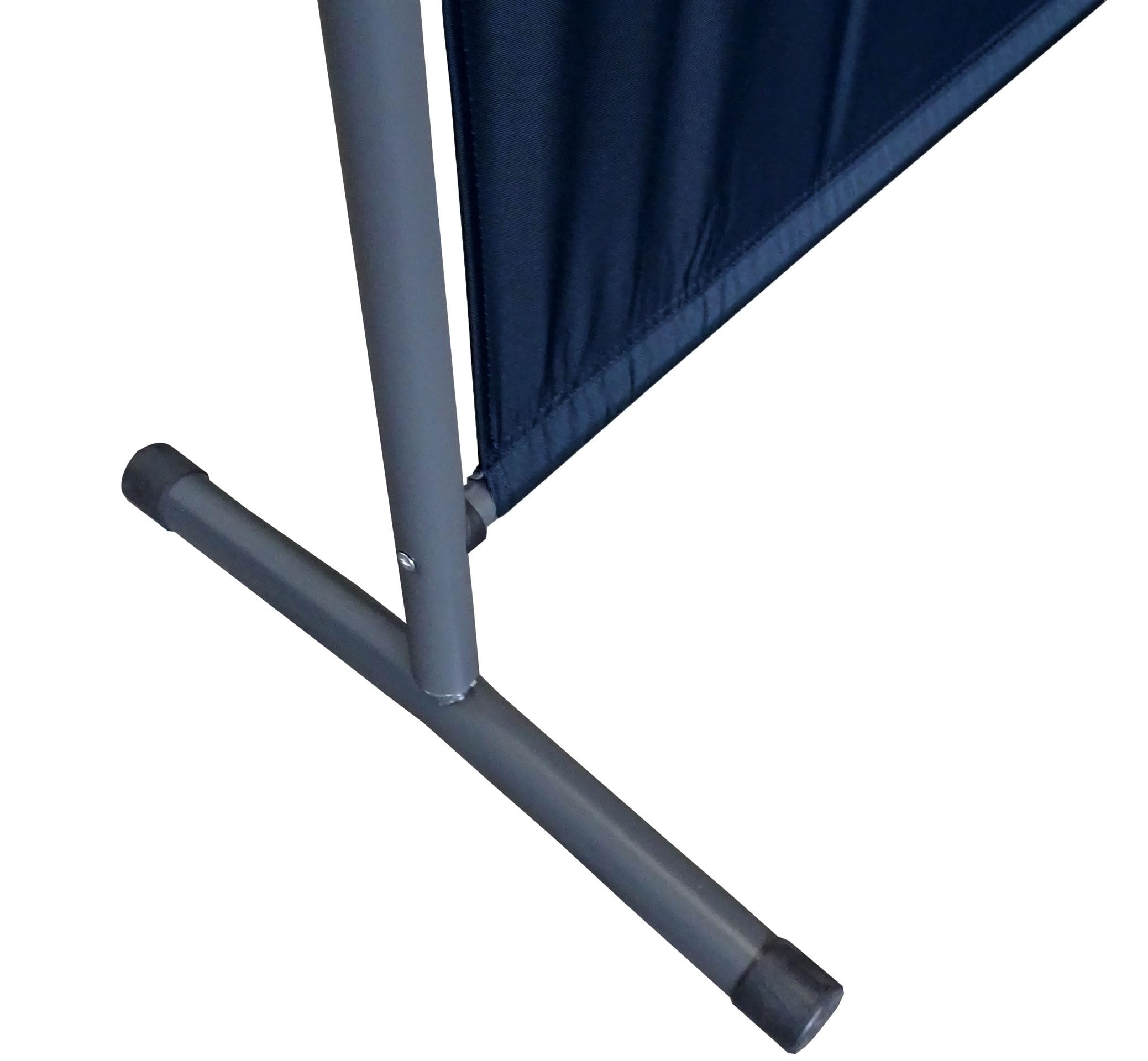 QUICK STAR 2 Stück Paravent 180 x 178 cm Schwarz - Raumteiler Stellwand Blickdicht Innen & Außen - Garten & Balkon Sichtschutz Trennwand