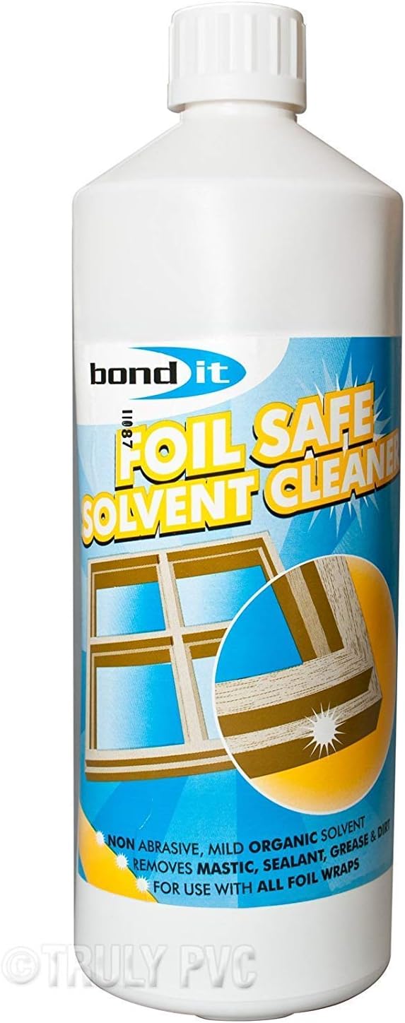 2Xfoil Safe Solvent Cleaner for uPVC Woodgrain Door, Window and