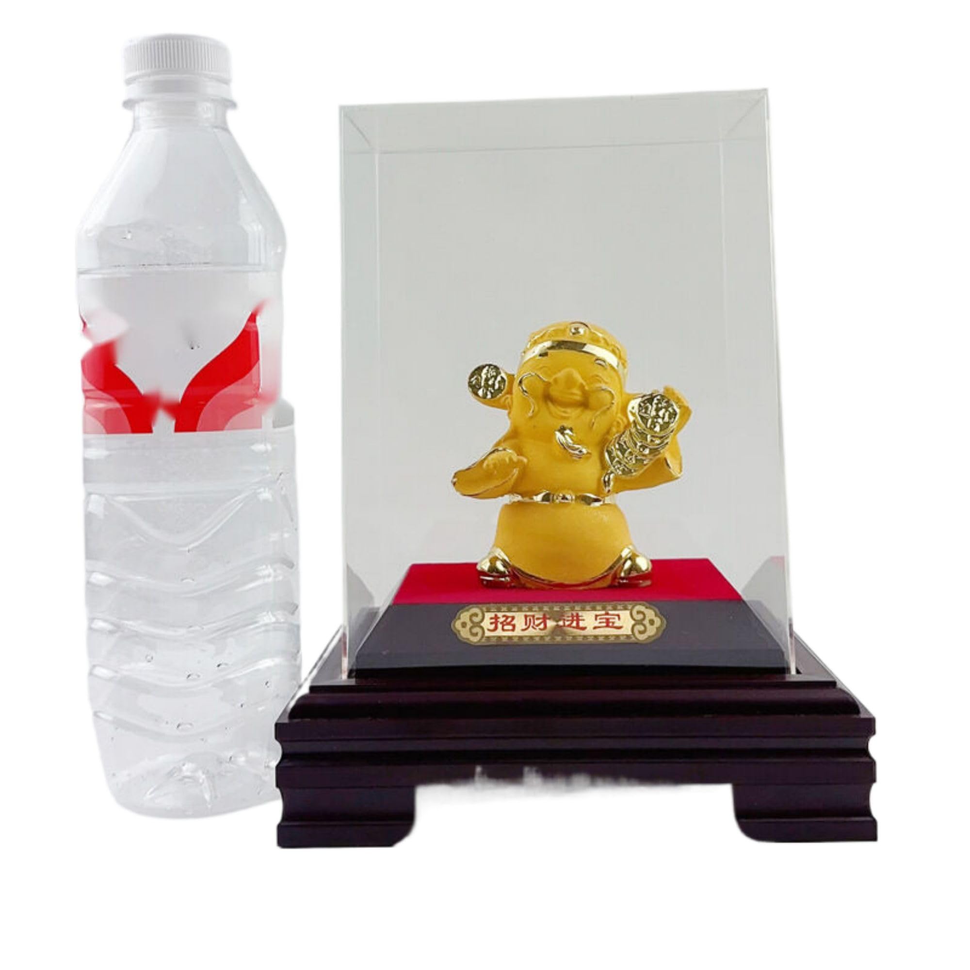 Amazon.com: RWSEFK 日进斗金财神【礼盒装】 16 * 13 * 20.5cm/绒沙金