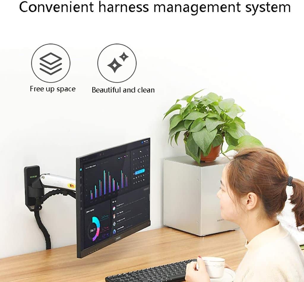 Soporte universal para TV multifunción de 24 a 35 pulgadas, soporte de elevación telescópico giratorio para montaje en pared, soporte para monitor de computadora LCD, soporte para monitor de consola