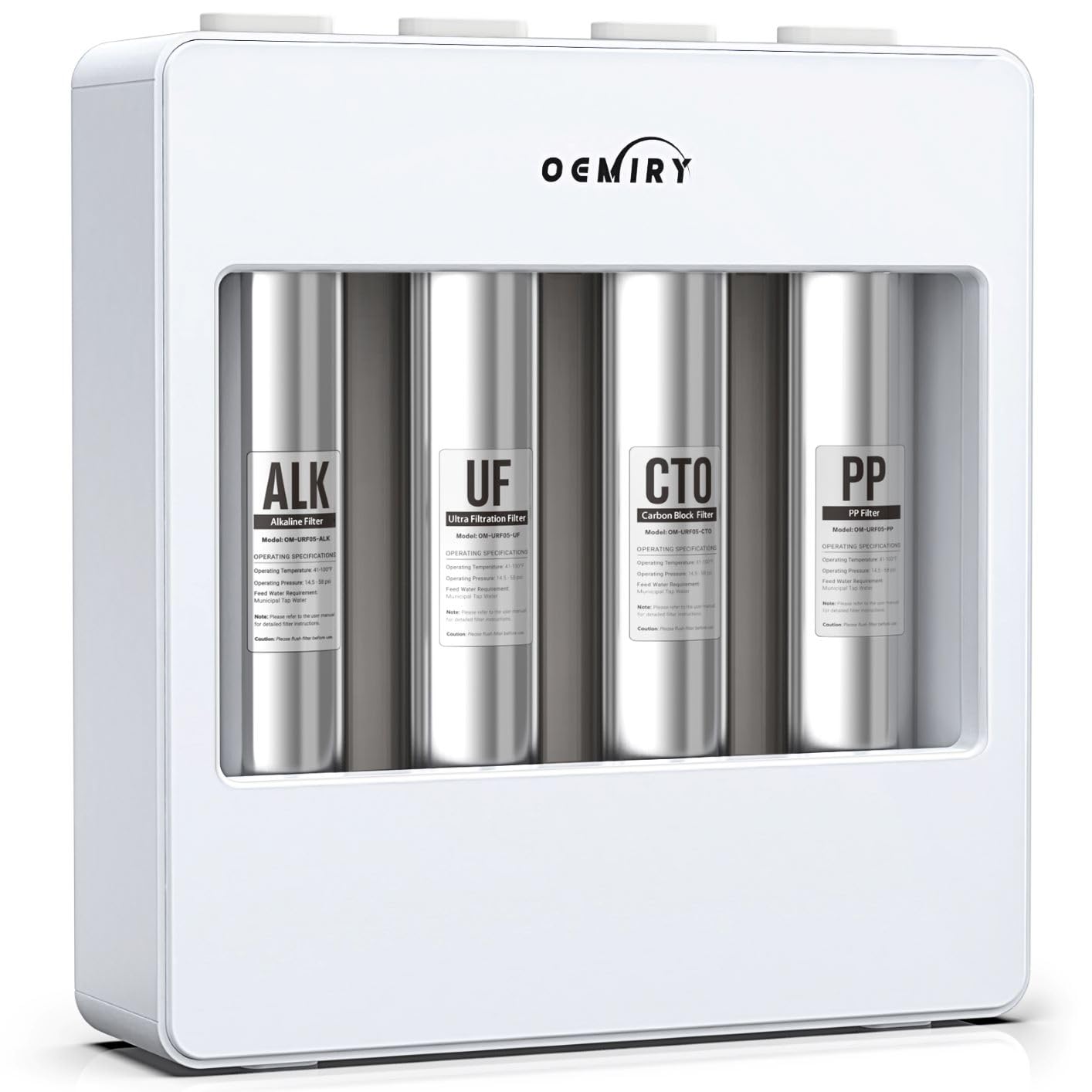 0.01?m Ultra Filtration Under Sink Water Filter, Tankless Alkaline Remineralization 4-Stage Water Filtration System with Faucet, Remove 99.99% Contaminants, Chlorine, Fluoride, Odor & Bad Taste Ultra Filtration System