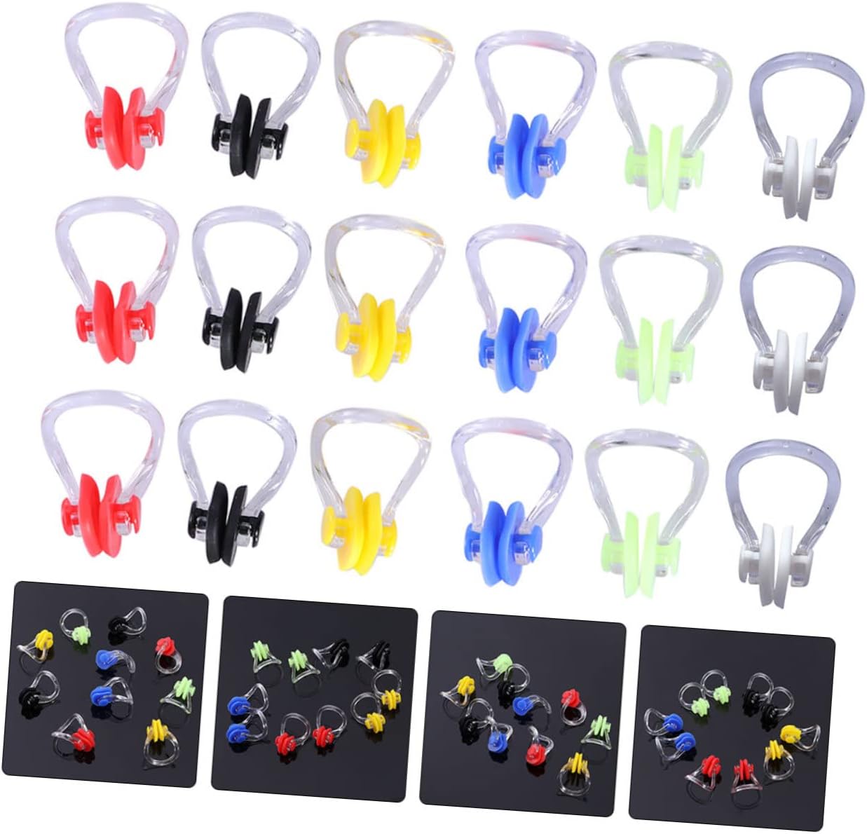 Swimming Silicone Nose Clip Goggles Swimmer Cancelling Devices Sleep Mask Swim Nose Plug Stickers