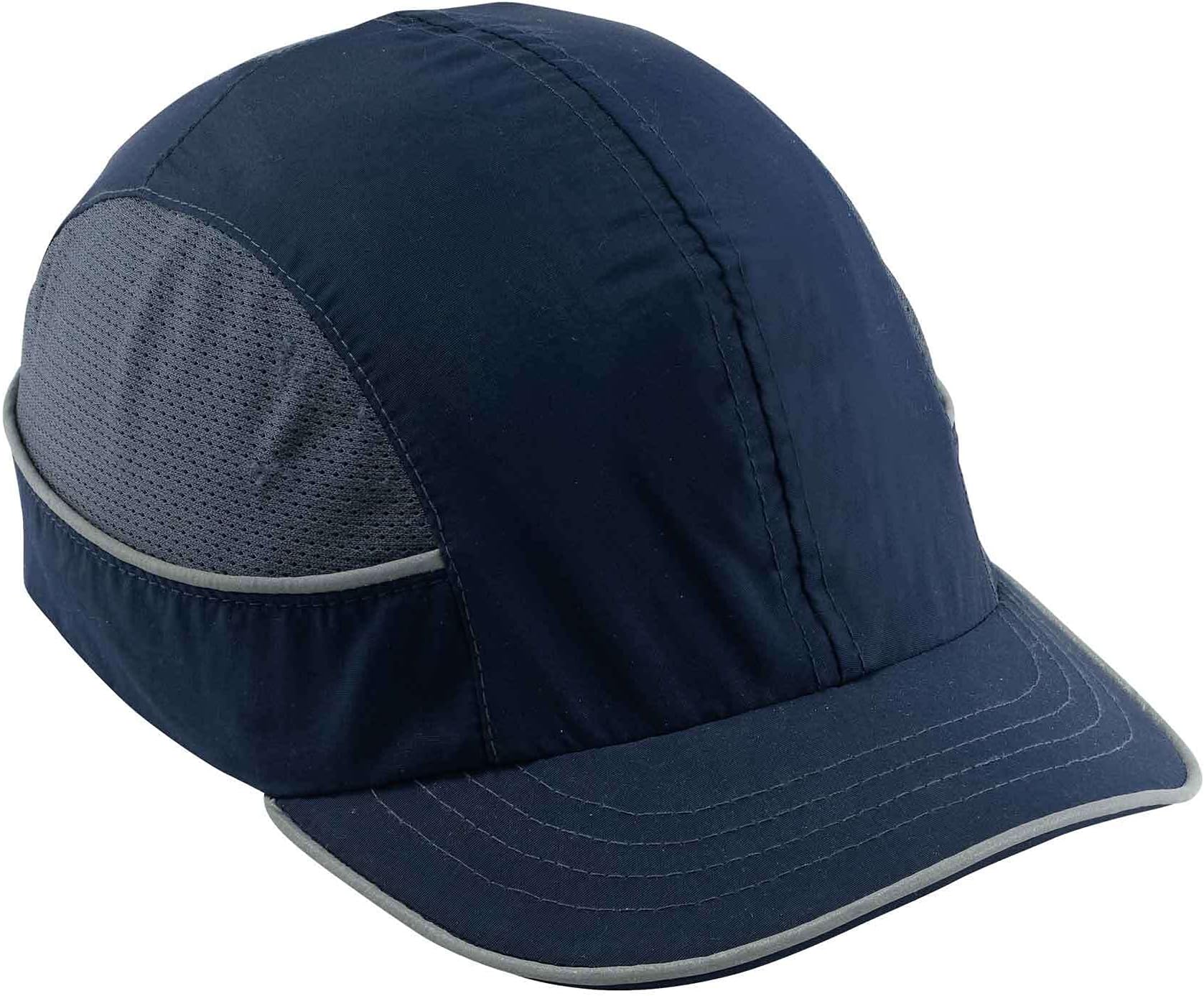 Ergodyne Safety Bump Cap, Baseball Hat Style, Comfortable Head Protection, Short Brim, Skullerz 8950, Navy