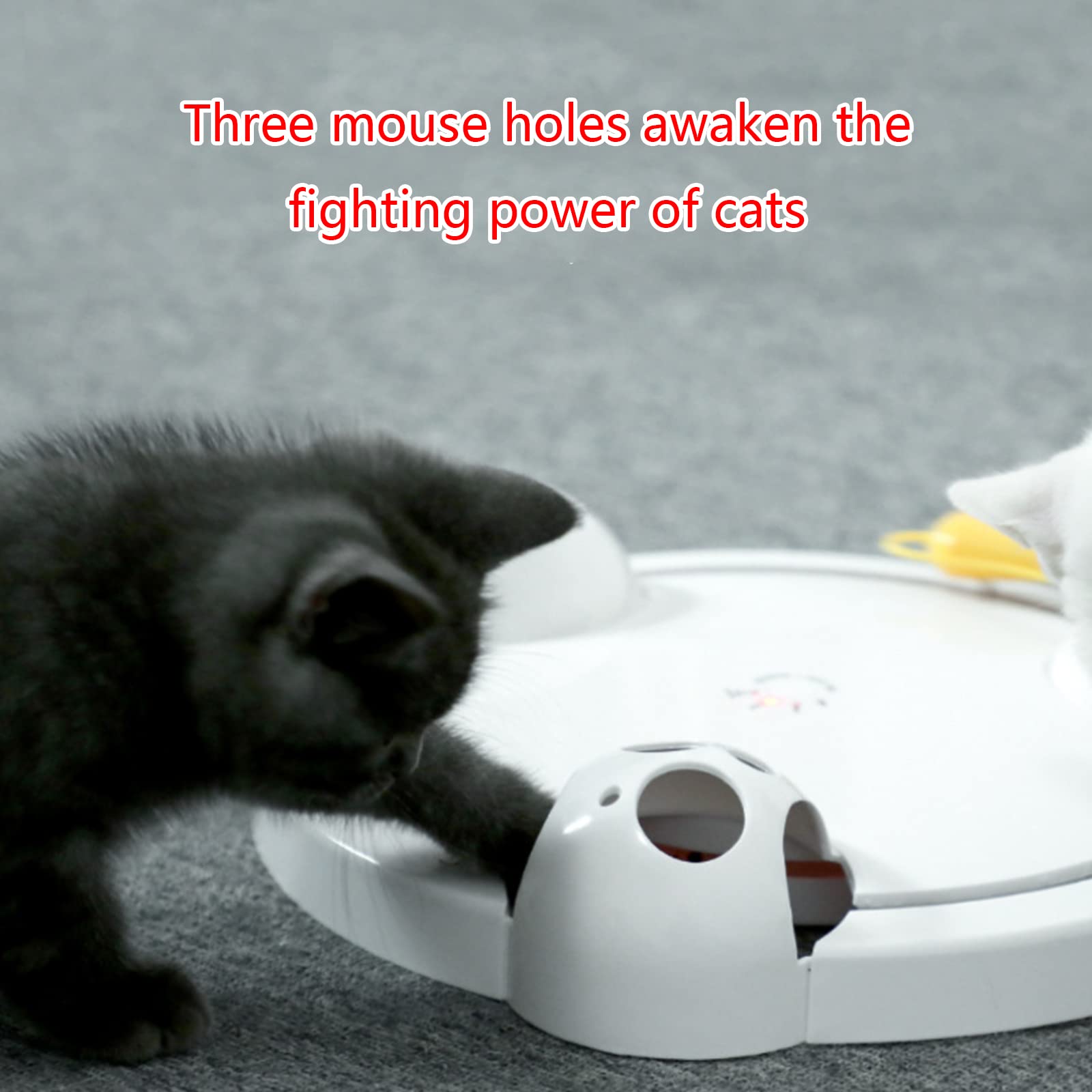 Jouet interactif pour Chats, Souris, Exercice Amusant, Souris Mobile électrique, Chaton, Batterie, Teaser interactif pour Le Mouvement électrique d ' intérieur, stimule l ' Exercice de Chasse