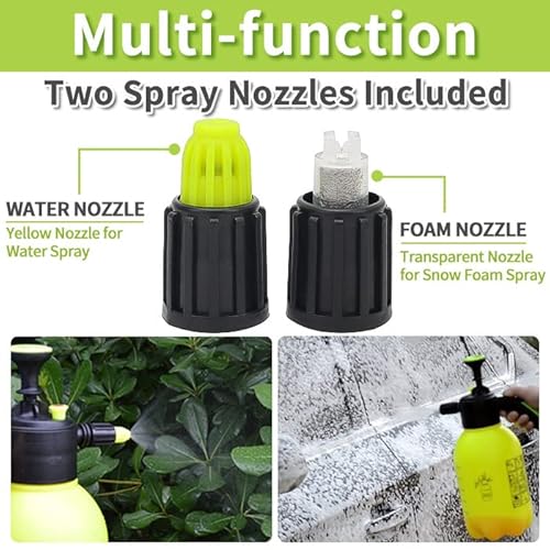 Pump Foaming Sprayer Hand Pressure Foam Sprayer Water Sprayer, Hand Pressurized Foam Cannon 75 Oz, Car Wash Manual Foam Cannon, Hand Operated Soap Foam Nozzle #TOP2