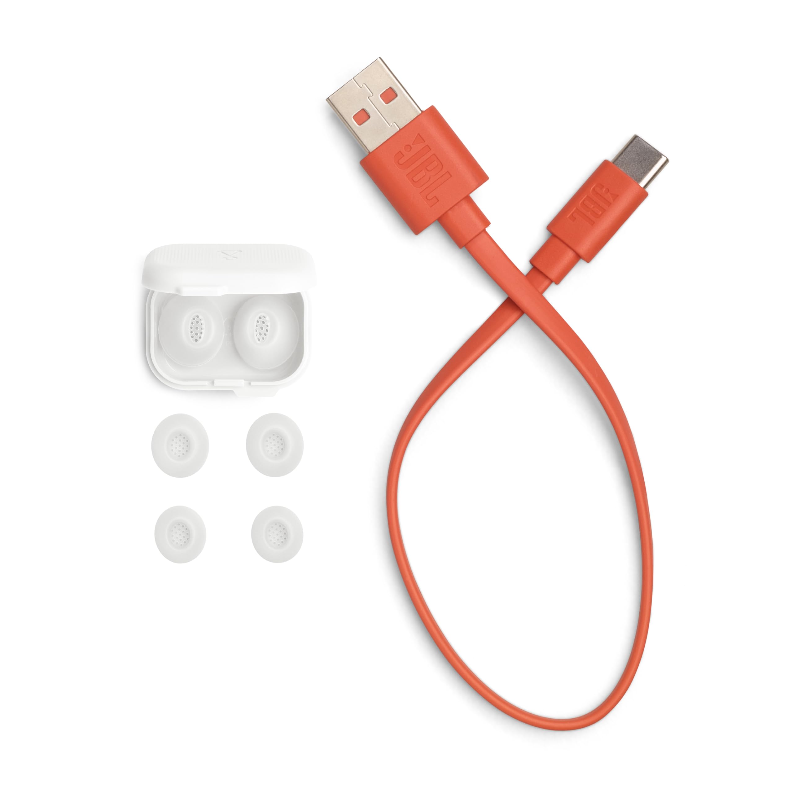 JBL Tune Flex 2 - True Wireless Noise Cancelling Earbuds Spatial Sound and Smart Ambient Technology, 6 mics for Perfect Calls, up to 48Hrs of Playback, IP54 Dust & Water Resistant (White)