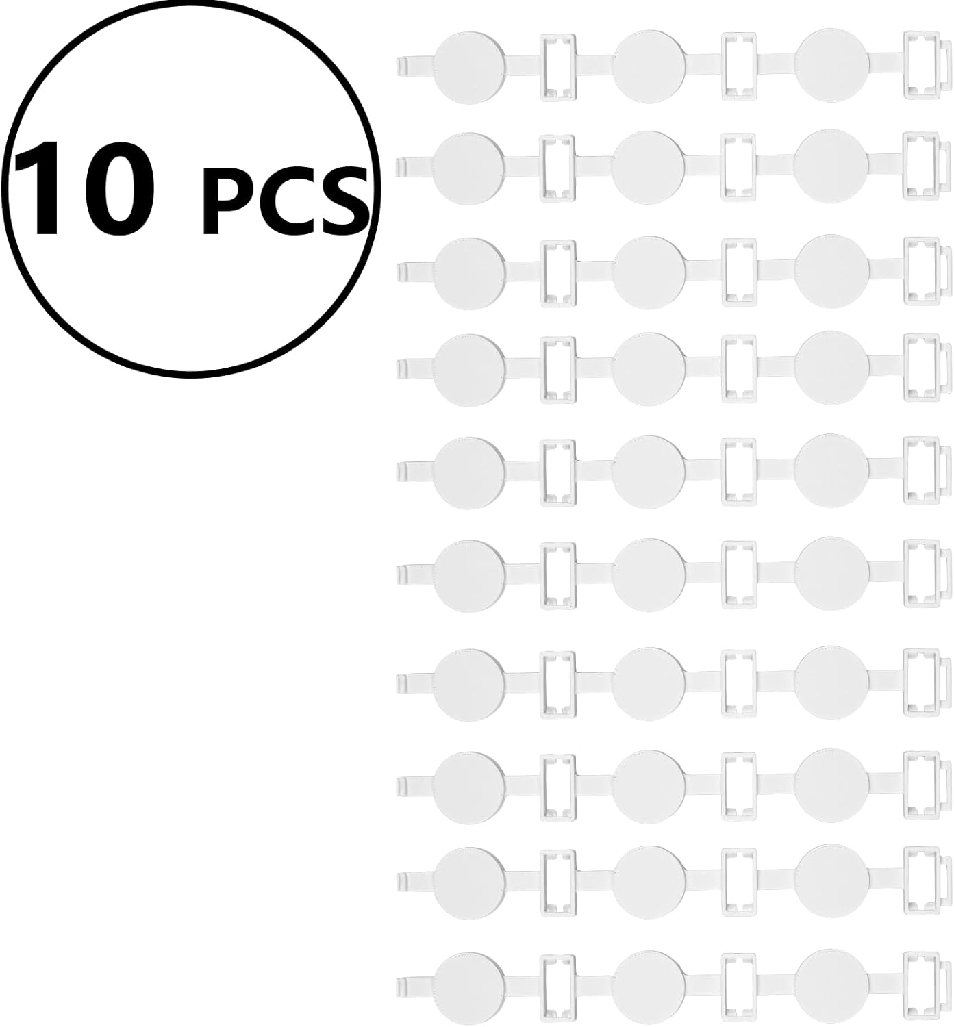 10Pcs Weighted Spacers Compatible with Govee smart Curtain Lights PRO Spacing 55mm - Compatible Curtain Light Spacer Clips to Prevent Tangling & Keep LEDs Straight