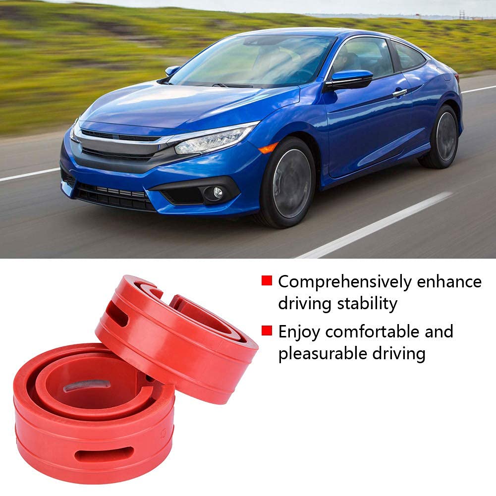 2pc Car Shock Absorber Buffer Spring Bumper Cushion Rosso TPE Type A-F(C)